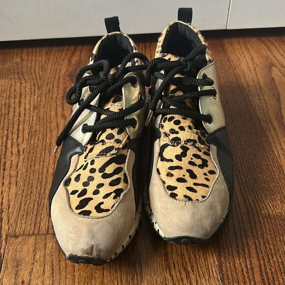 Steve Madden Cliff Cheetah Print platform shoes Size 8.5 - Picture 2 of 6